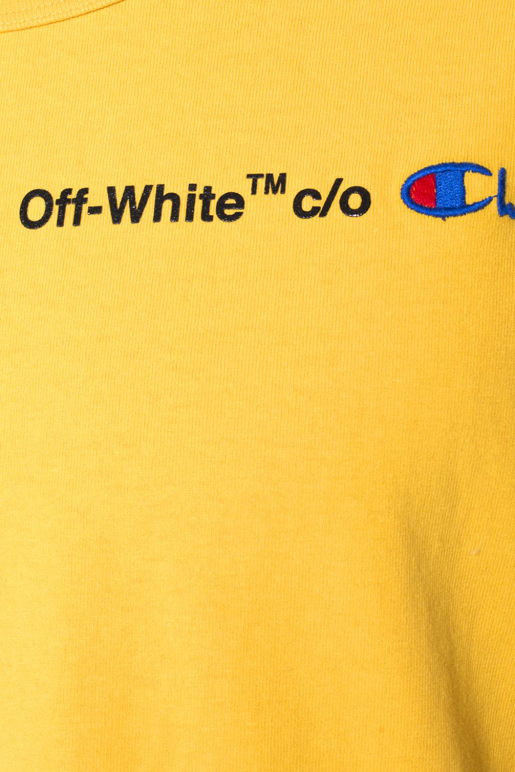 T shirt off white x clearance champion